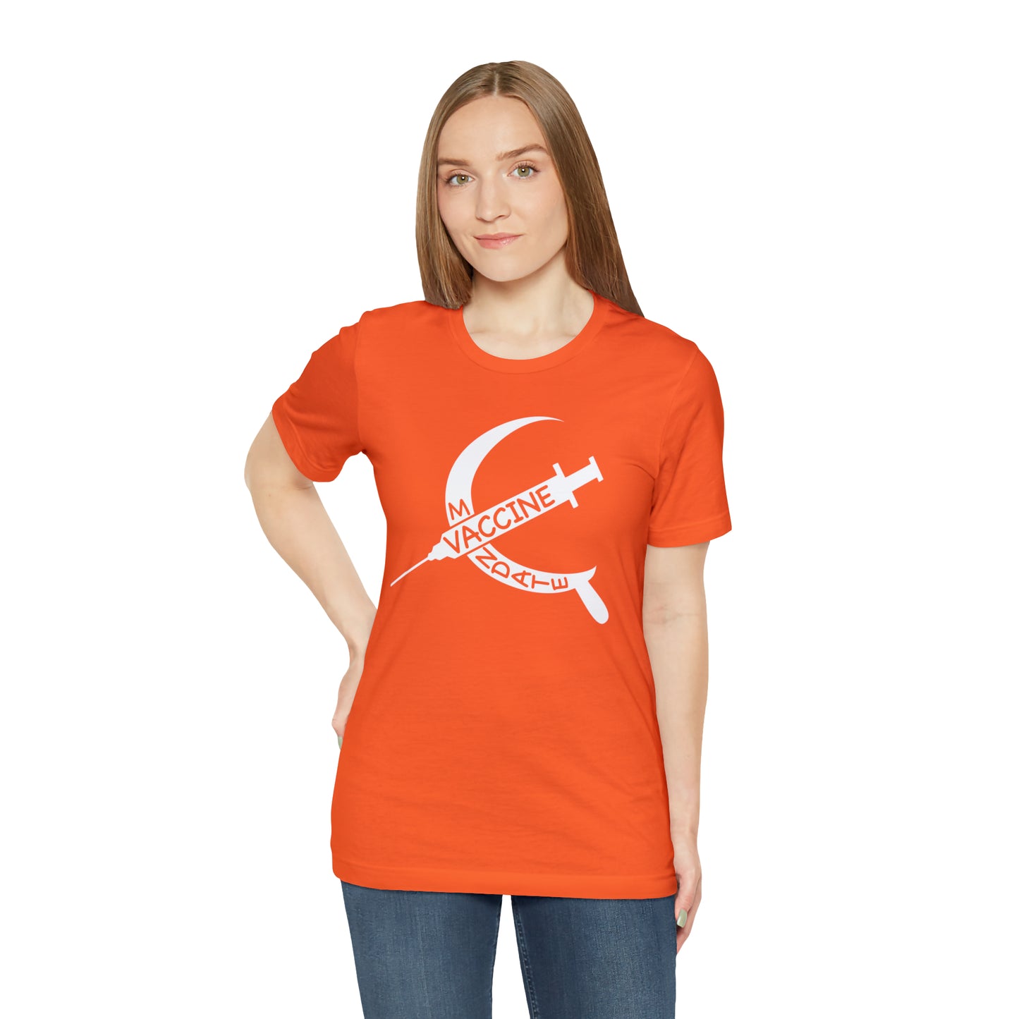 Vaccine Mandate Hammer and Sickle Unisex Jersey Short Sleeve Tee