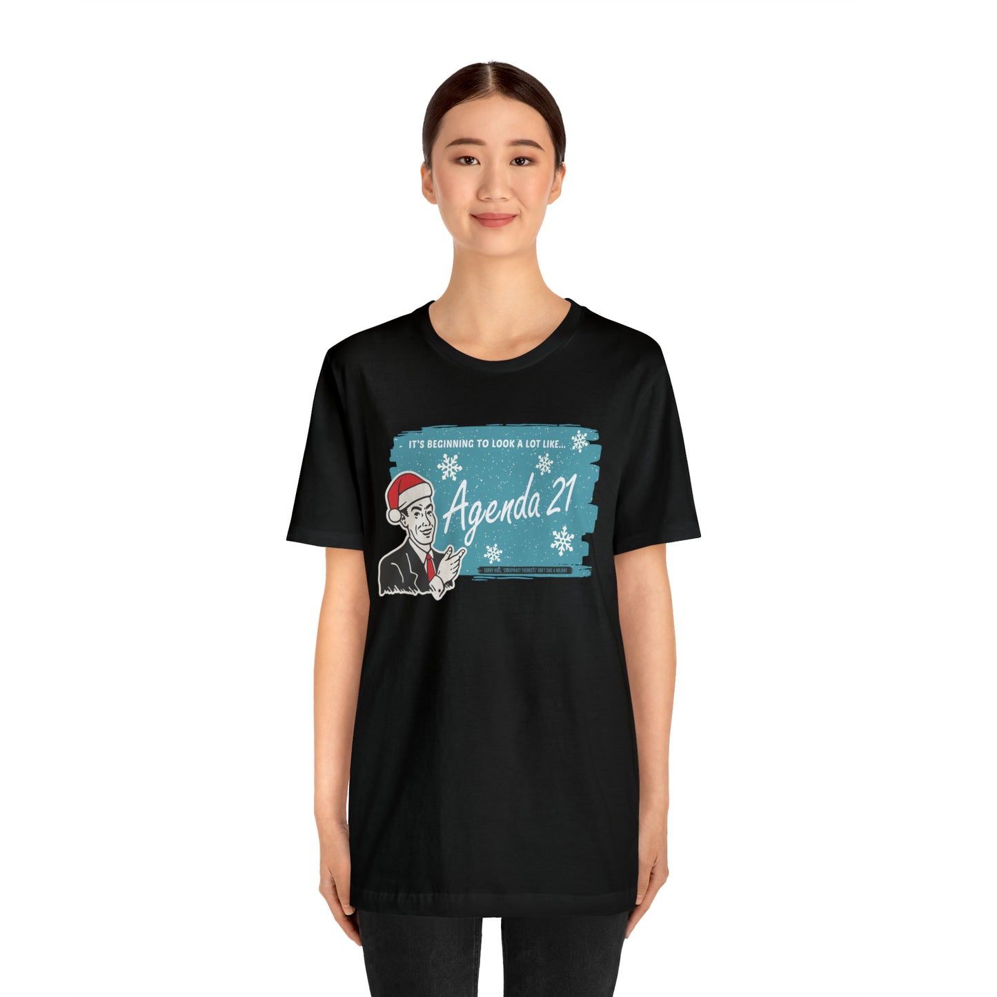 It's Beginning To Look A Lot Like Agenda 21 Holiday Unisex Jersey Short Sleeve Tee
