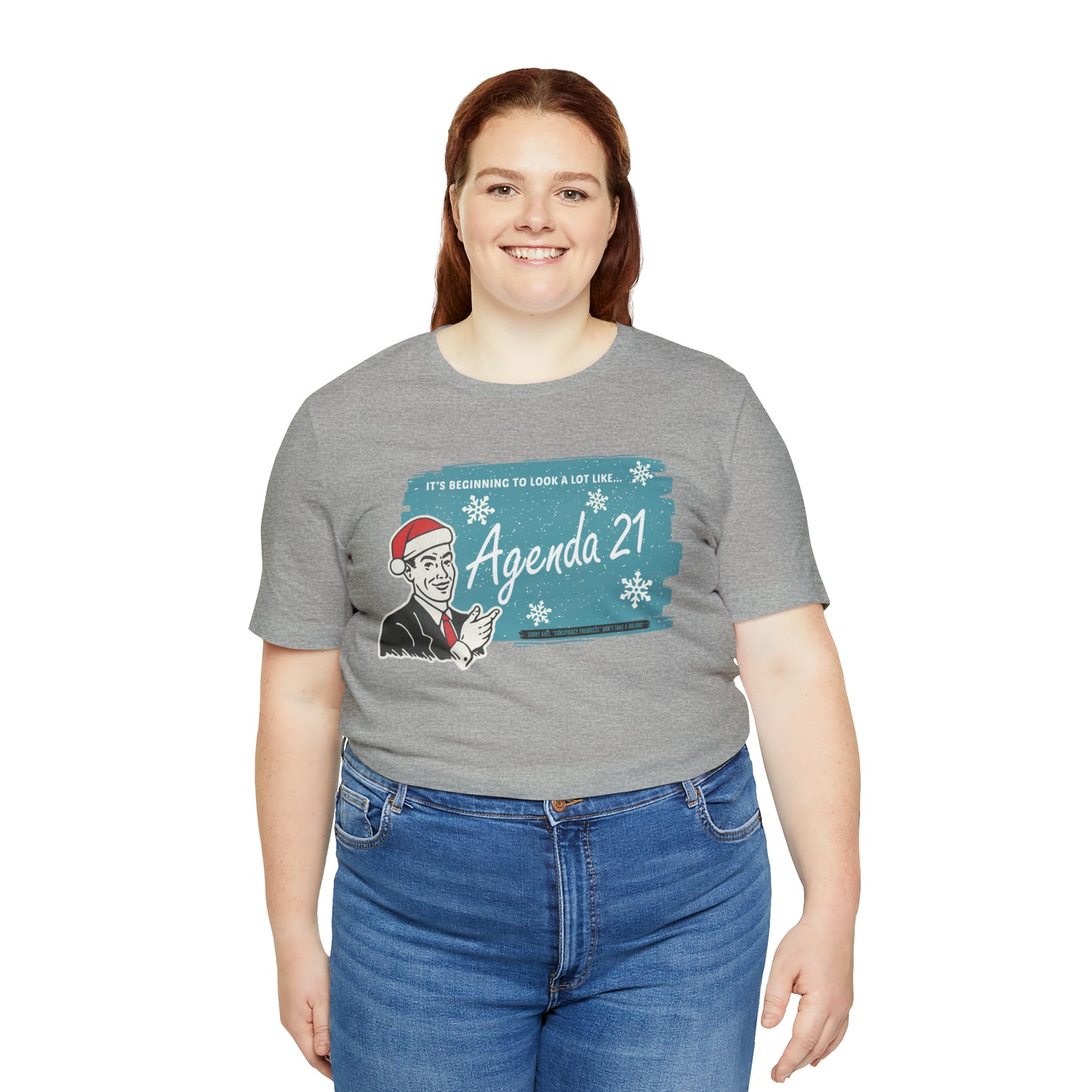 It's Beginning To Look A Lot Like Agenda 21 Holiday Unisex Jersey Short Sleeve Tee