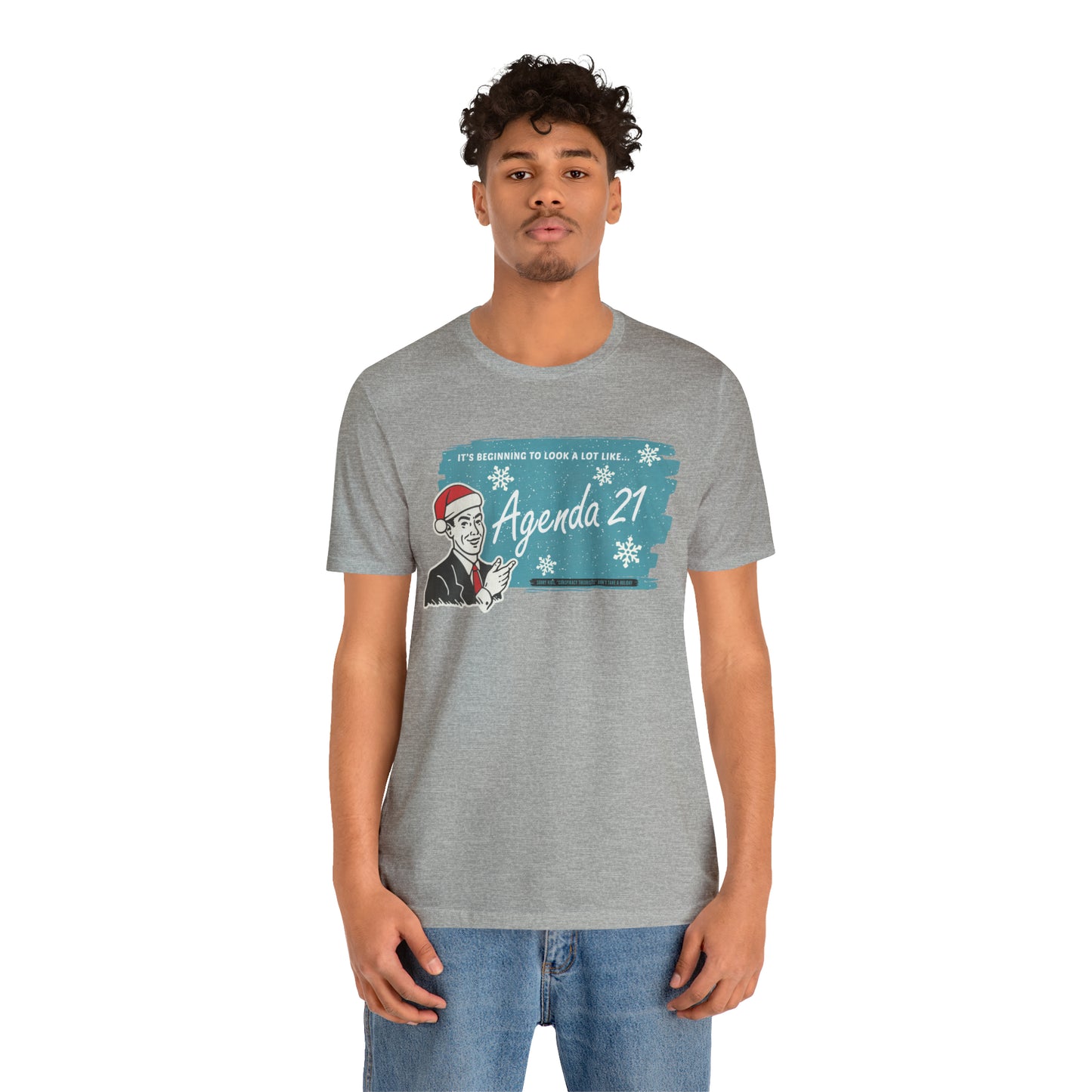 It's Beginning To Look A Lot Like Agenda 21 Holiday Unisex Jersey Short Sleeve Tee