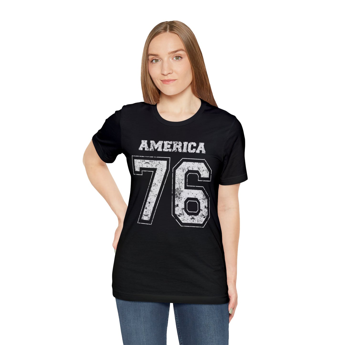 America 76 Jersey-Style Unisex Jersey Short Sleeve Tee