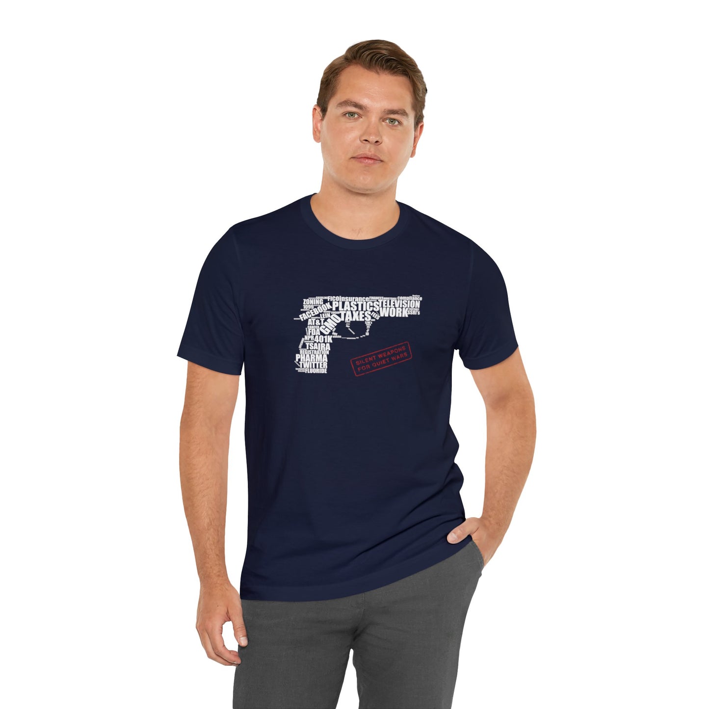 Silent Weapons for Quiet Wars Unisex Jersey Short Sleeve Tee