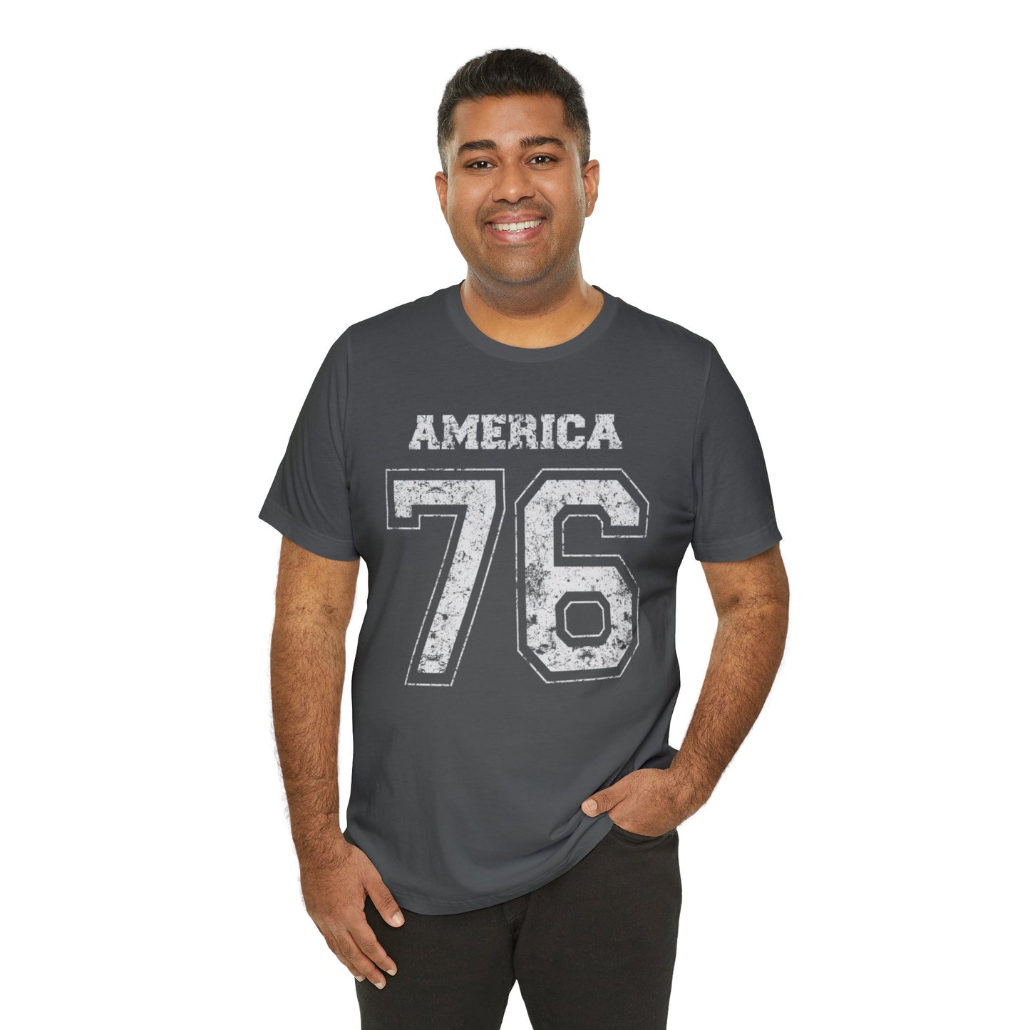 America 76 Jersey-Style Unisex Jersey Short Sleeve Tee