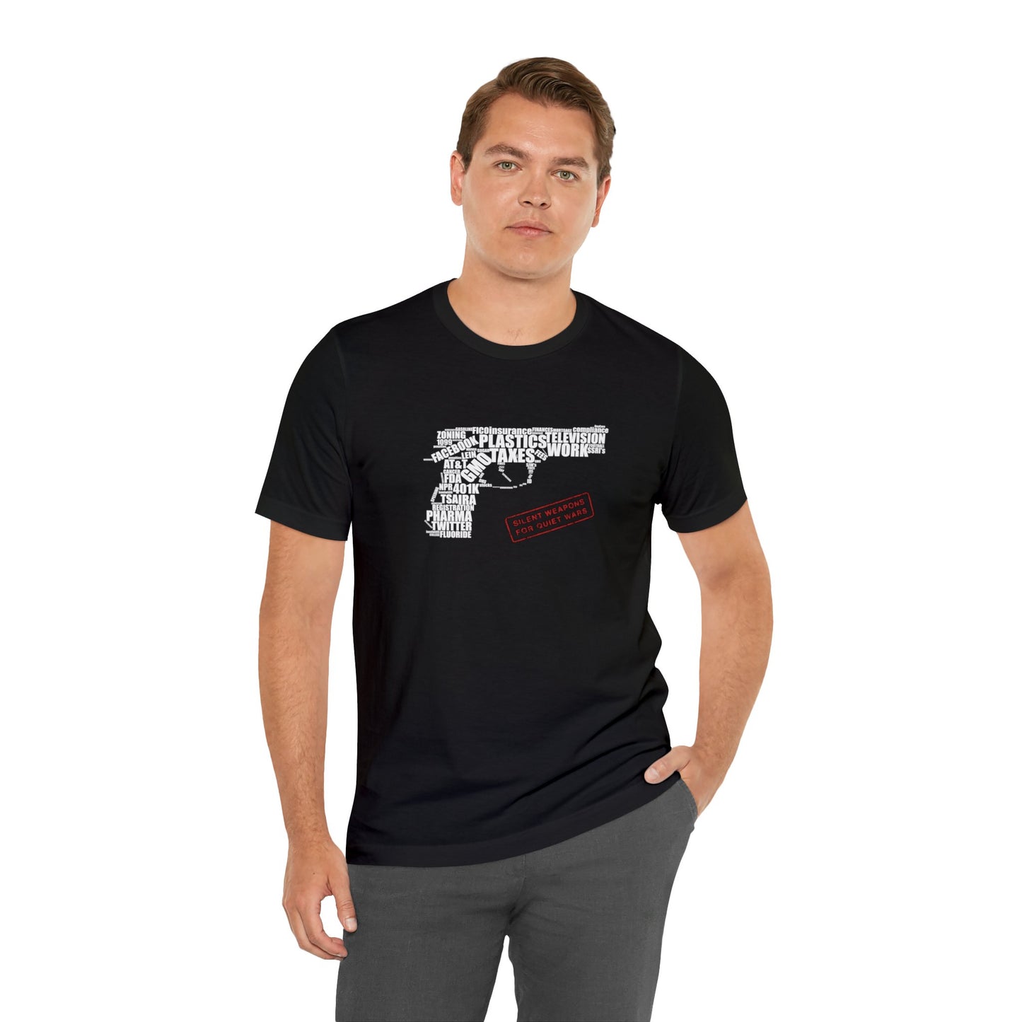 Silent Weapons for Quiet Wars Unisex Jersey Short Sleeve Tee