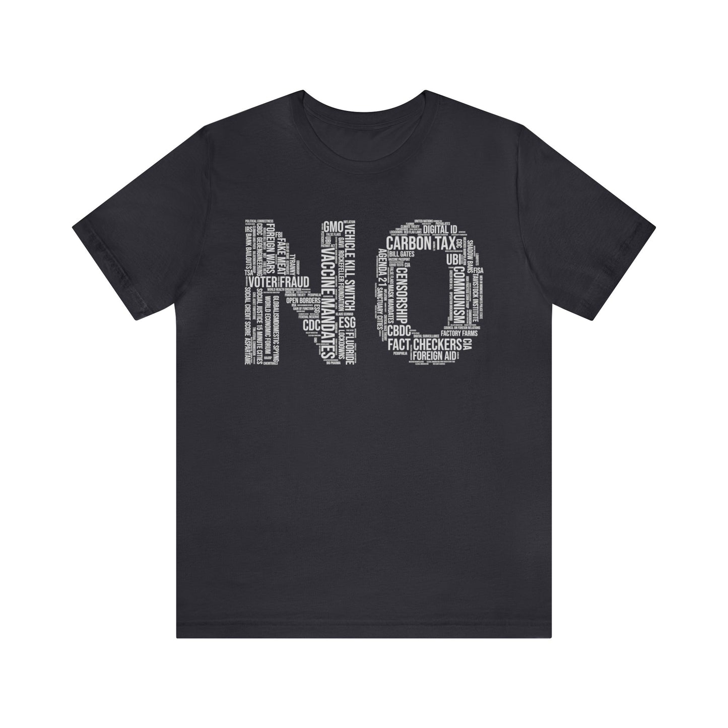 NO Word Cloud T-Shirt