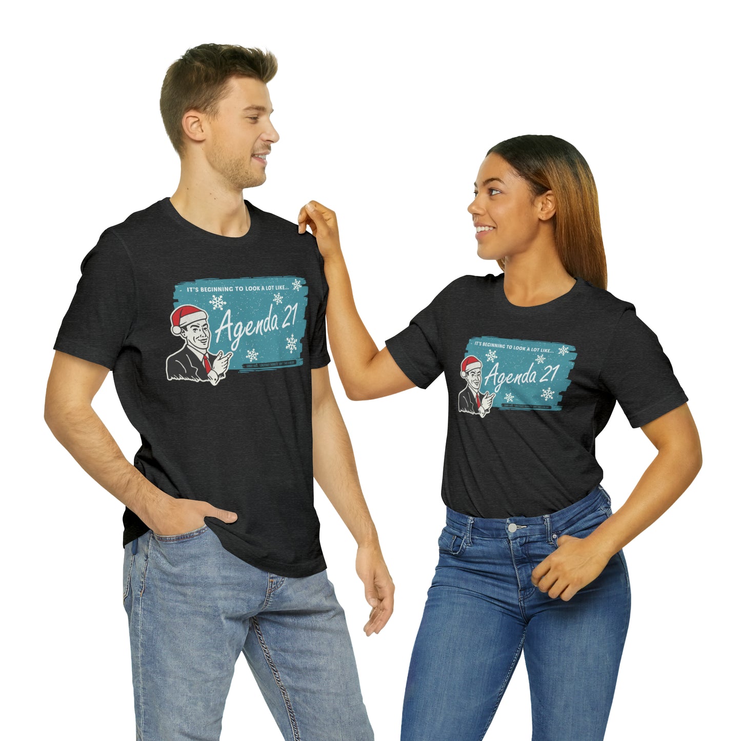 It's Beginning To Look A Lot Like Agenda 21 Holiday Unisex Jersey Short Sleeve Tee
