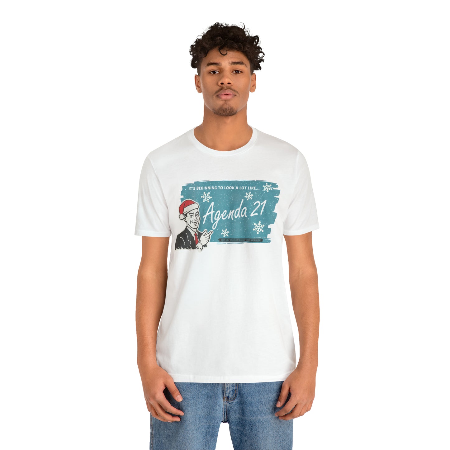 It's Beginning To Look A Lot Like Agenda 21 Holiday Unisex Jersey Short Sleeve Tee