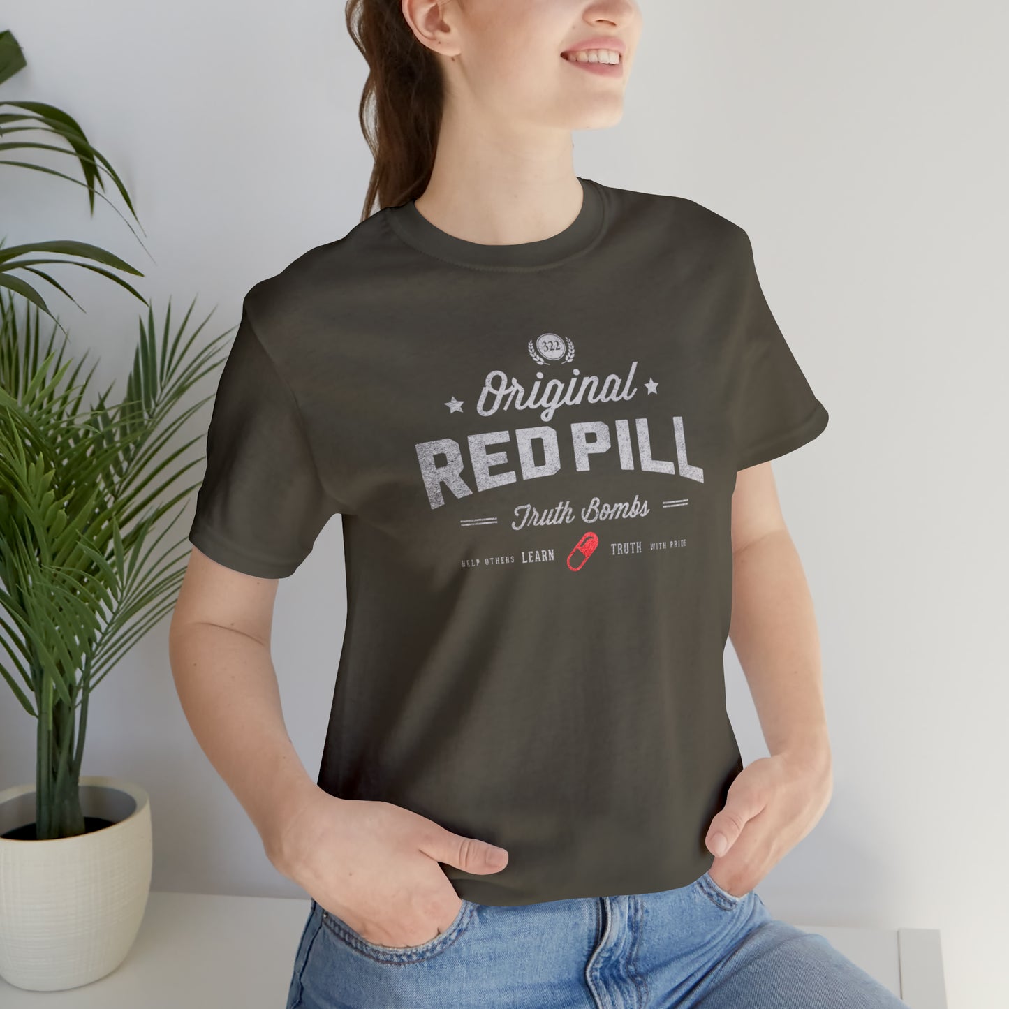 Red Pill Truth Bombs Unisex Jersey Short Sleeve Tee