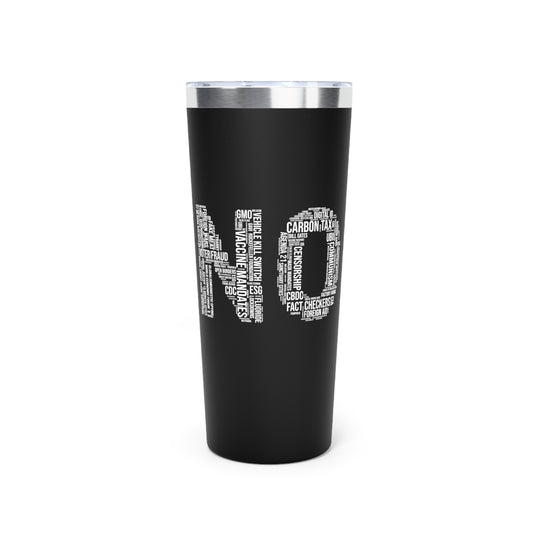 NO Word Cloud Double Wall Copper Vacuum Insulated Tumbler, 22oz