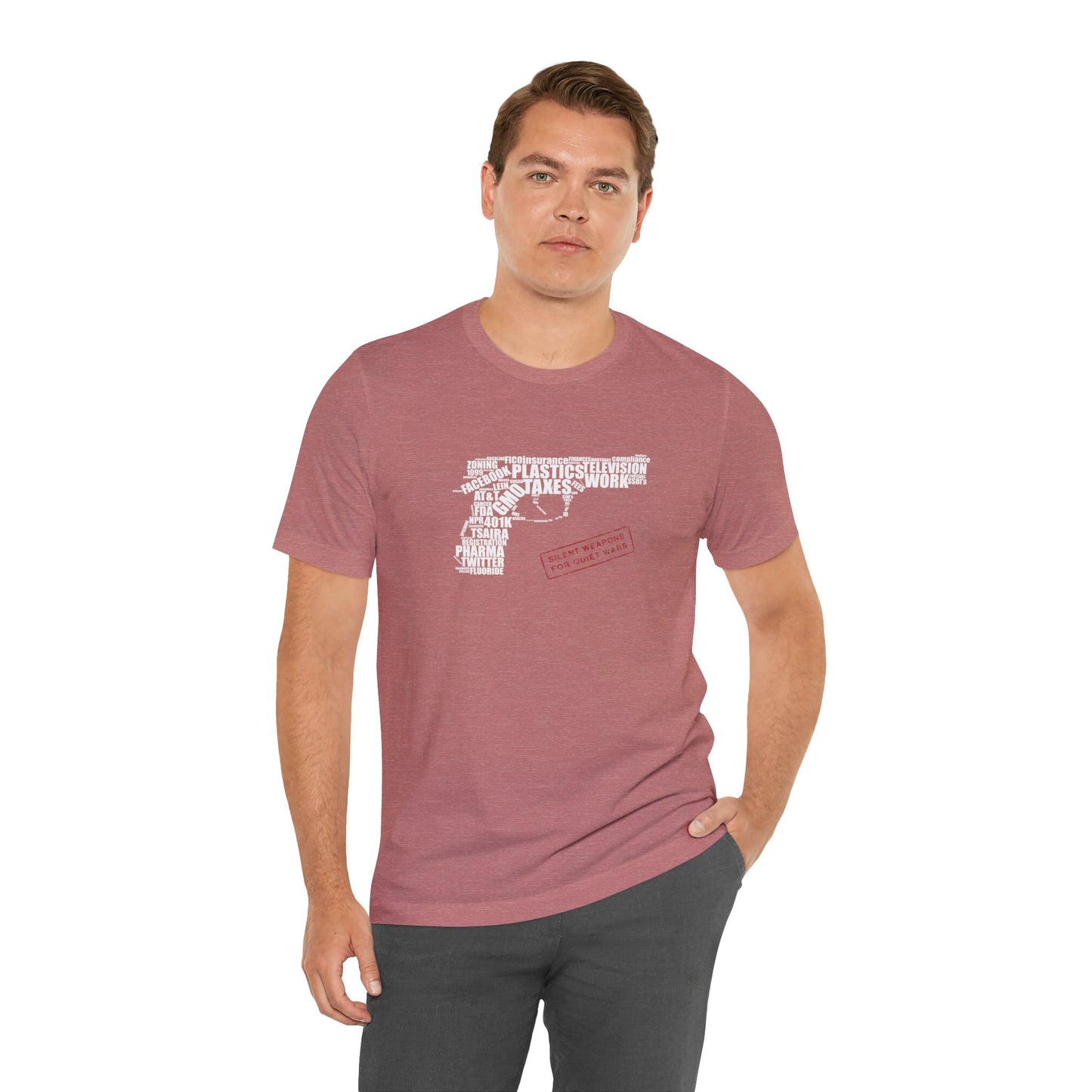 Silent Weapons for Quiet Wars Unisex Jersey Short Sleeve Tee