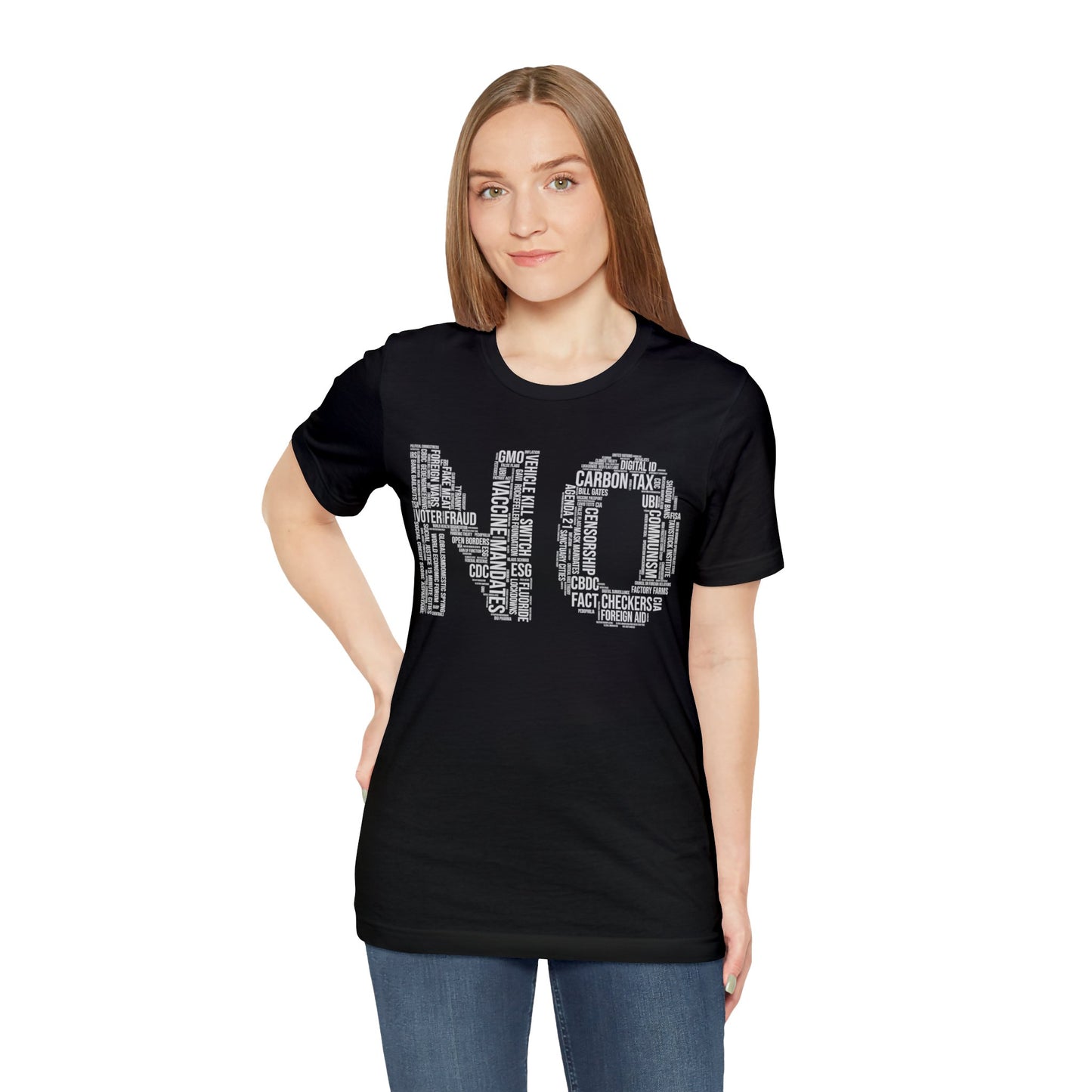 NO Word Cloud T-Shirt