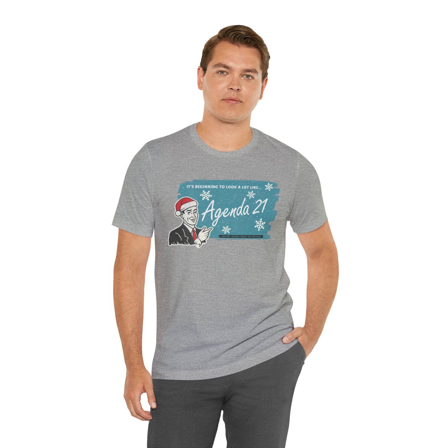 It's Beginning To Look A Lot Like Agenda 21 Holiday Unisex Jersey Short Sleeve Tee