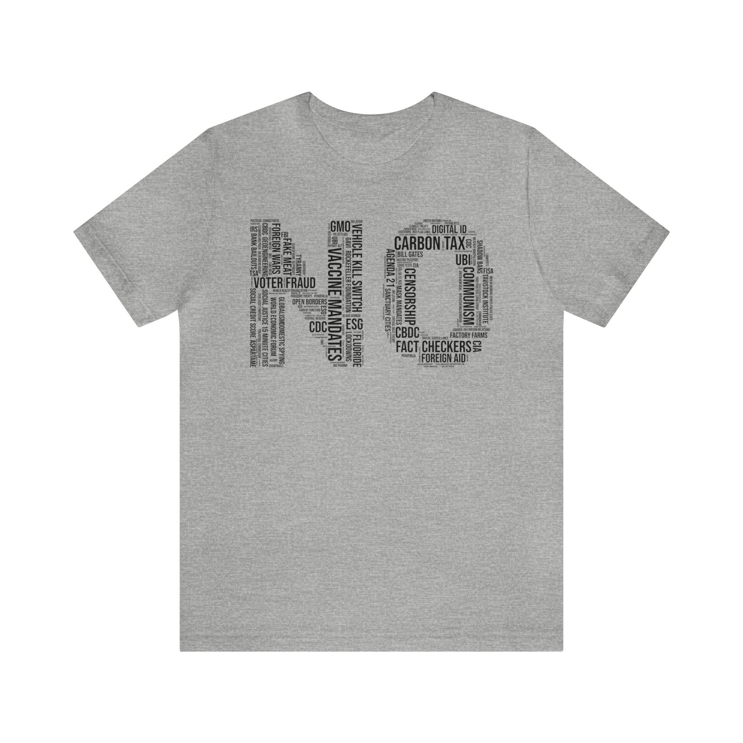 NO Word Cloud T-Shirt