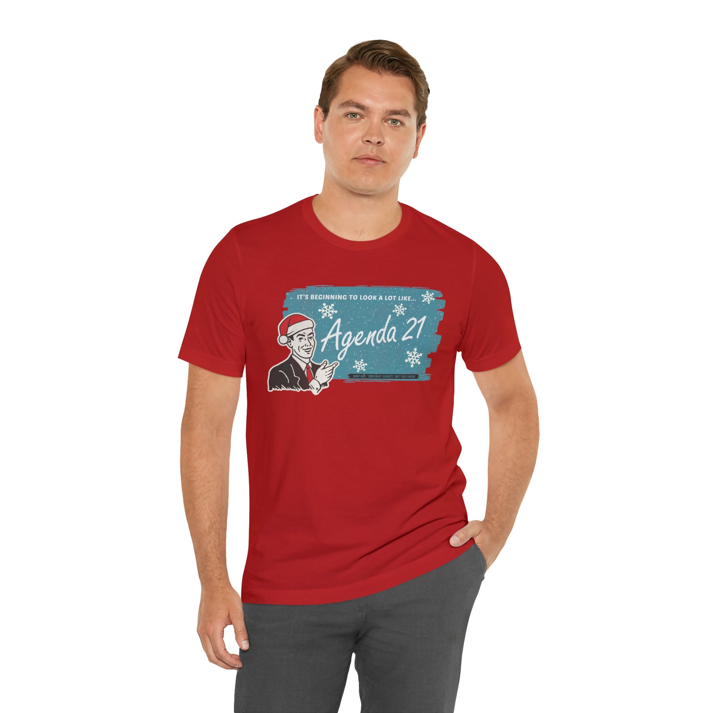 It's Beginning To Look A Lot Like Agenda 21 Holiday Unisex Jersey Short Sleeve Tee