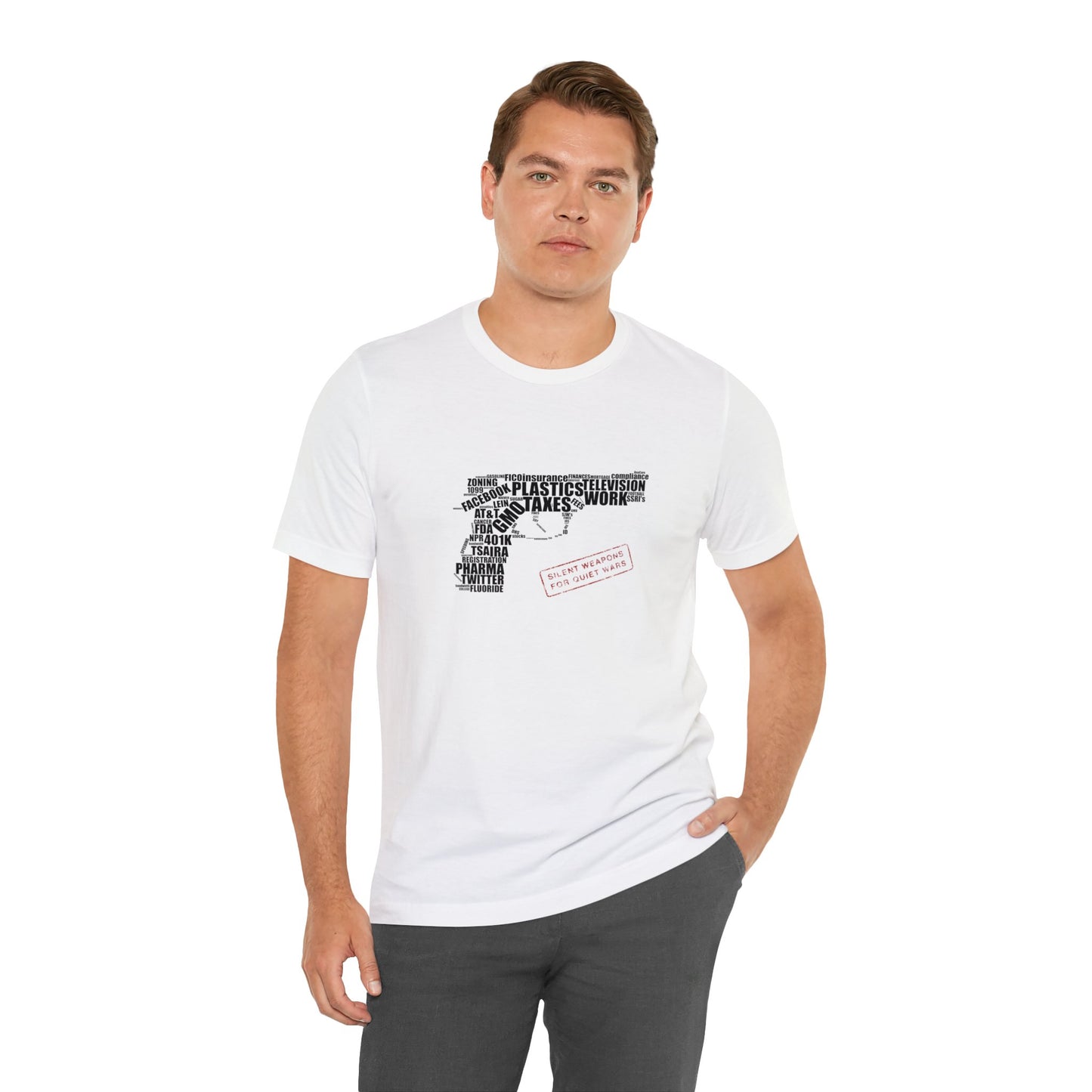 Silent Weapons for Quiet Wars Unisex Jersey Short Sleeve Tee