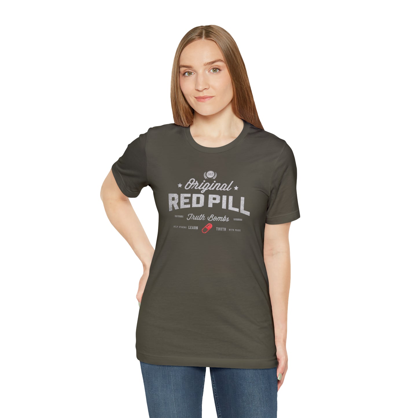 Red Pill Truth Bombs Unisex Jersey Short Sleeve Tee