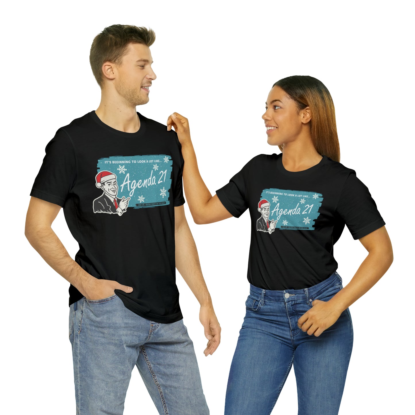 It's Beginning To Look A Lot Like Agenda 21 Holiday Unisex Jersey Short Sleeve Tee