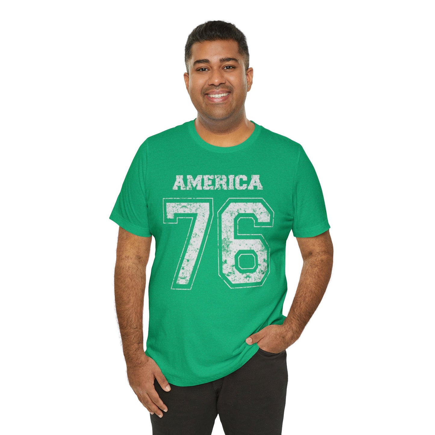 America 76 Jersey-Style Unisex Jersey Short Sleeve Tee