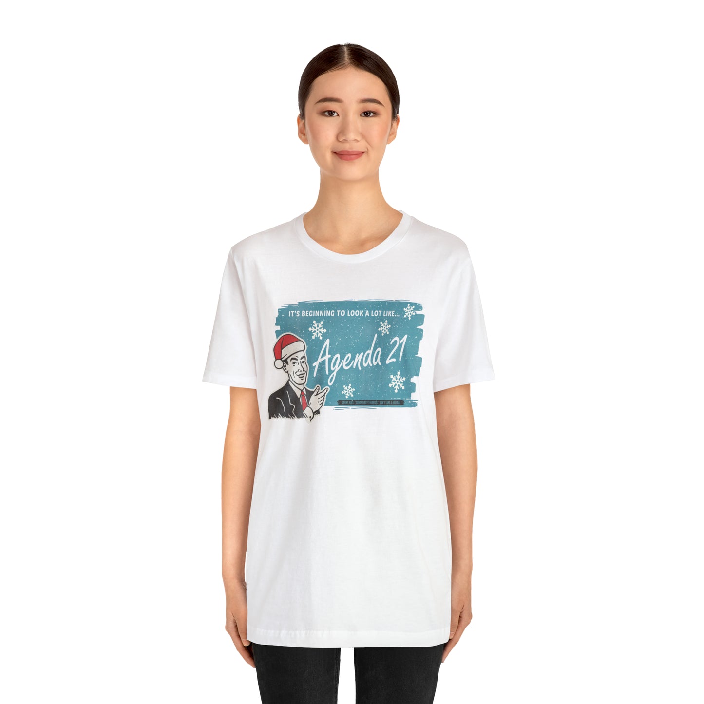 It's Beginning To Look A Lot Like Agenda 21 Holiday Unisex Jersey Short Sleeve Tee