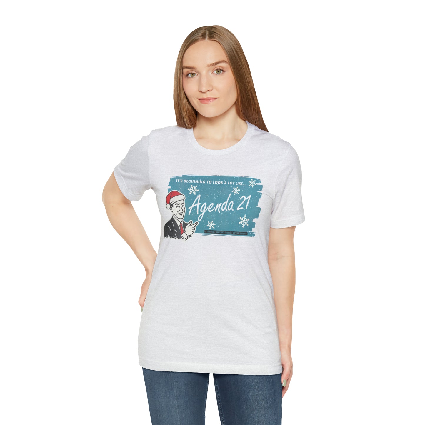 It's Beginning To Look A Lot Like Agenda 21 Holiday Unisex Jersey Short Sleeve Tee