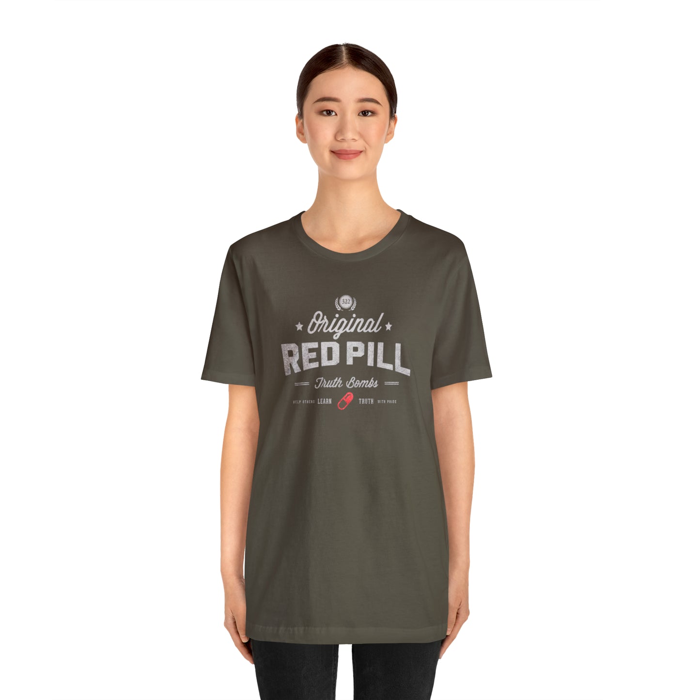 Red Pill Truth Bombs Unisex Jersey Short Sleeve Tee