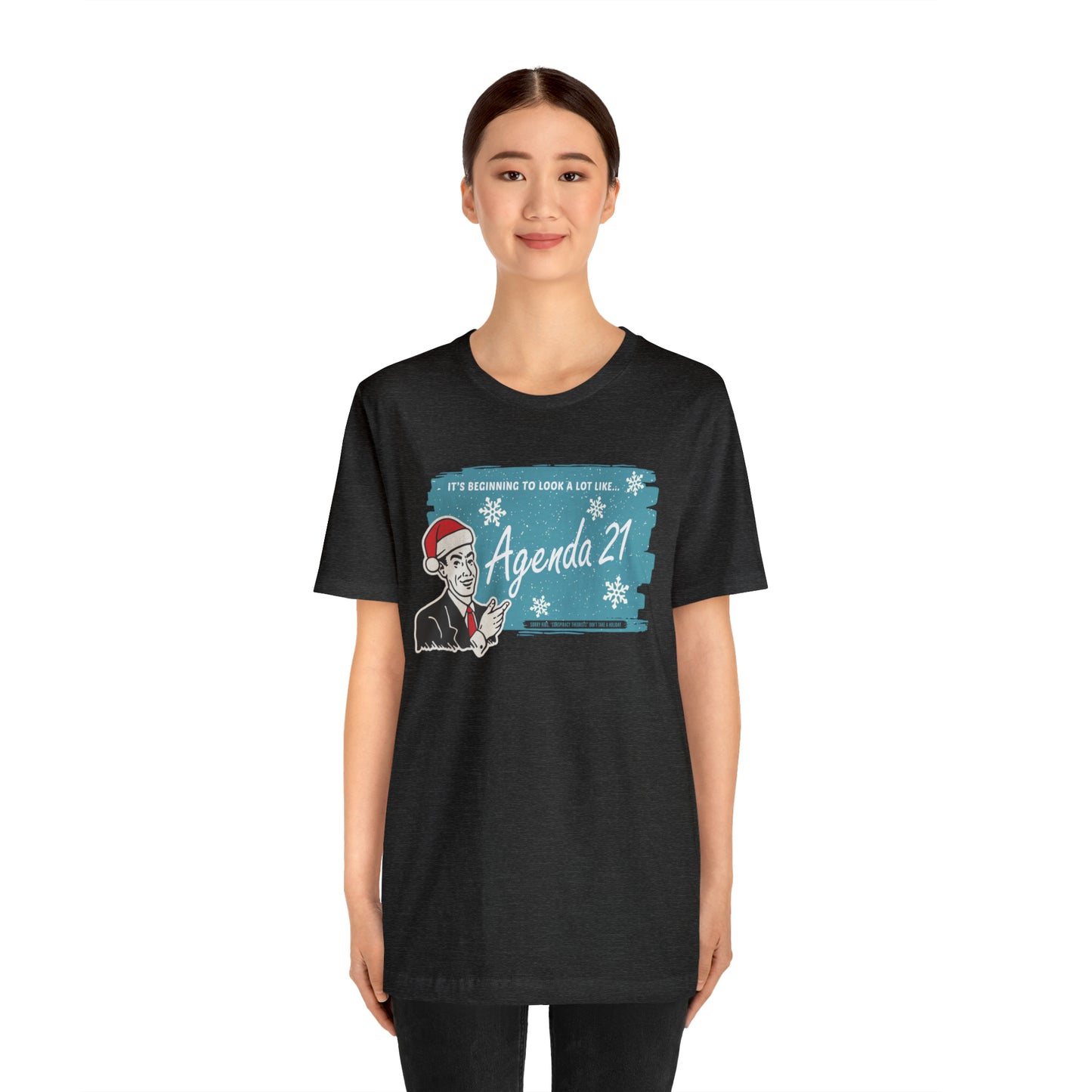 It's Beginning To Look A Lot Like Agenda 21 Holiday Unisex Jersey Short Sleeve Tee