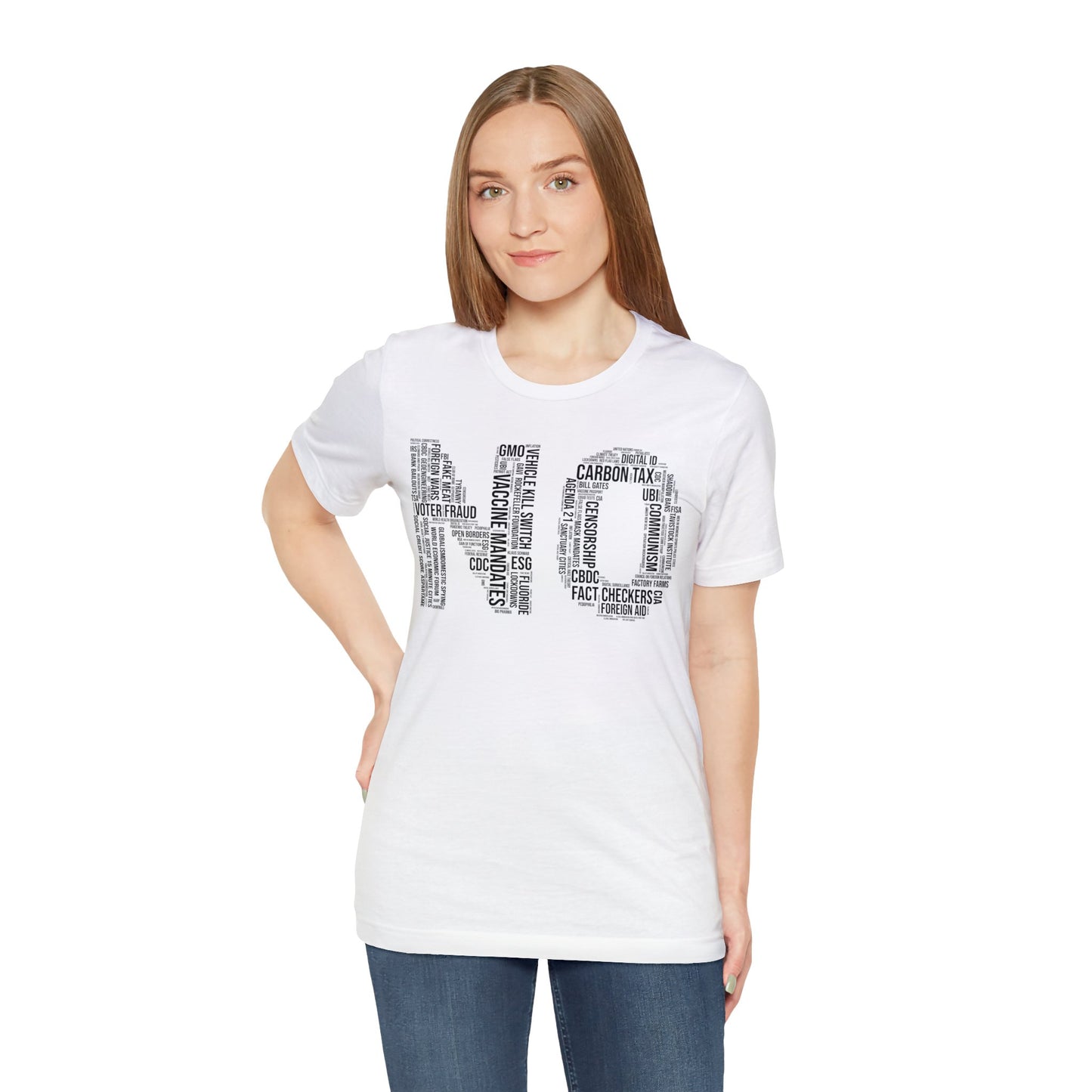 NO Word Cloud T-Shirt