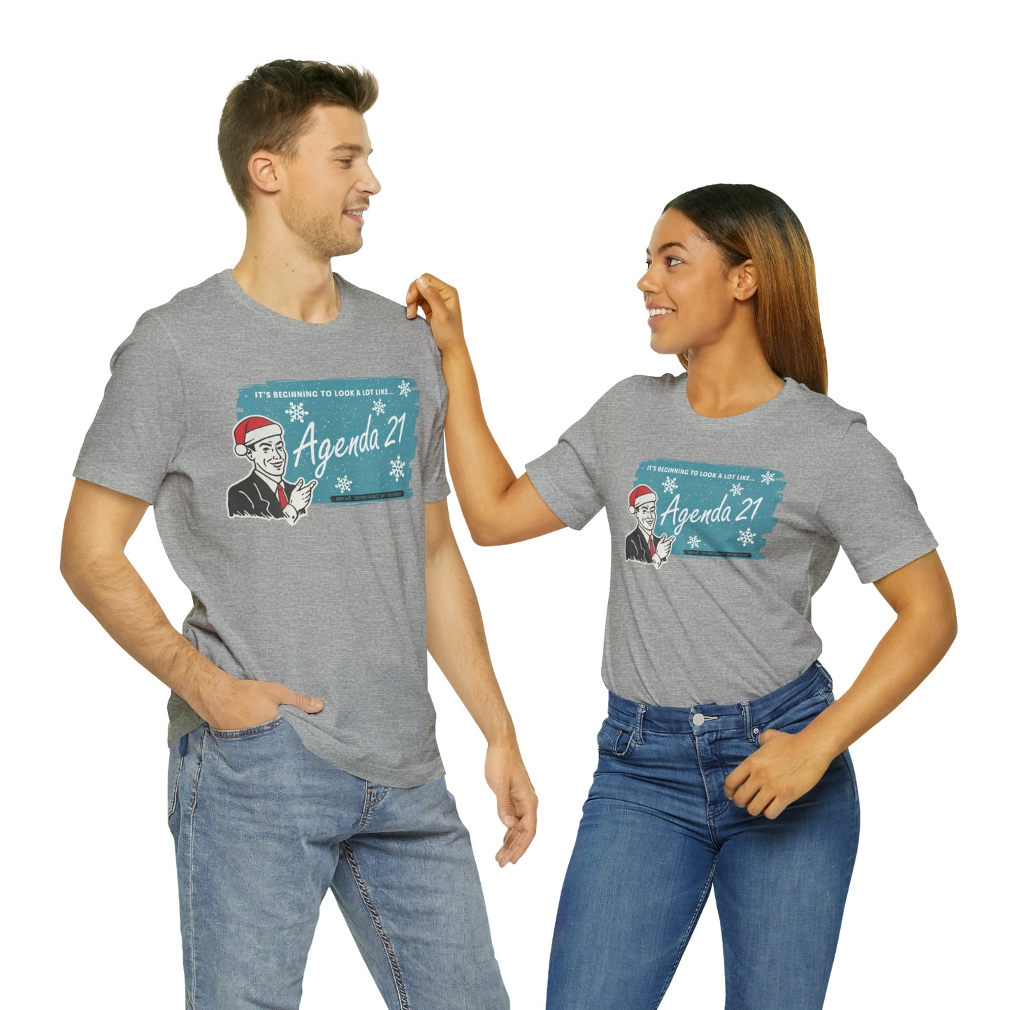 It's Beginning To Look A Lot Like Agenda 21 Holiday Unisex Jersey Short Sleeve Tee
