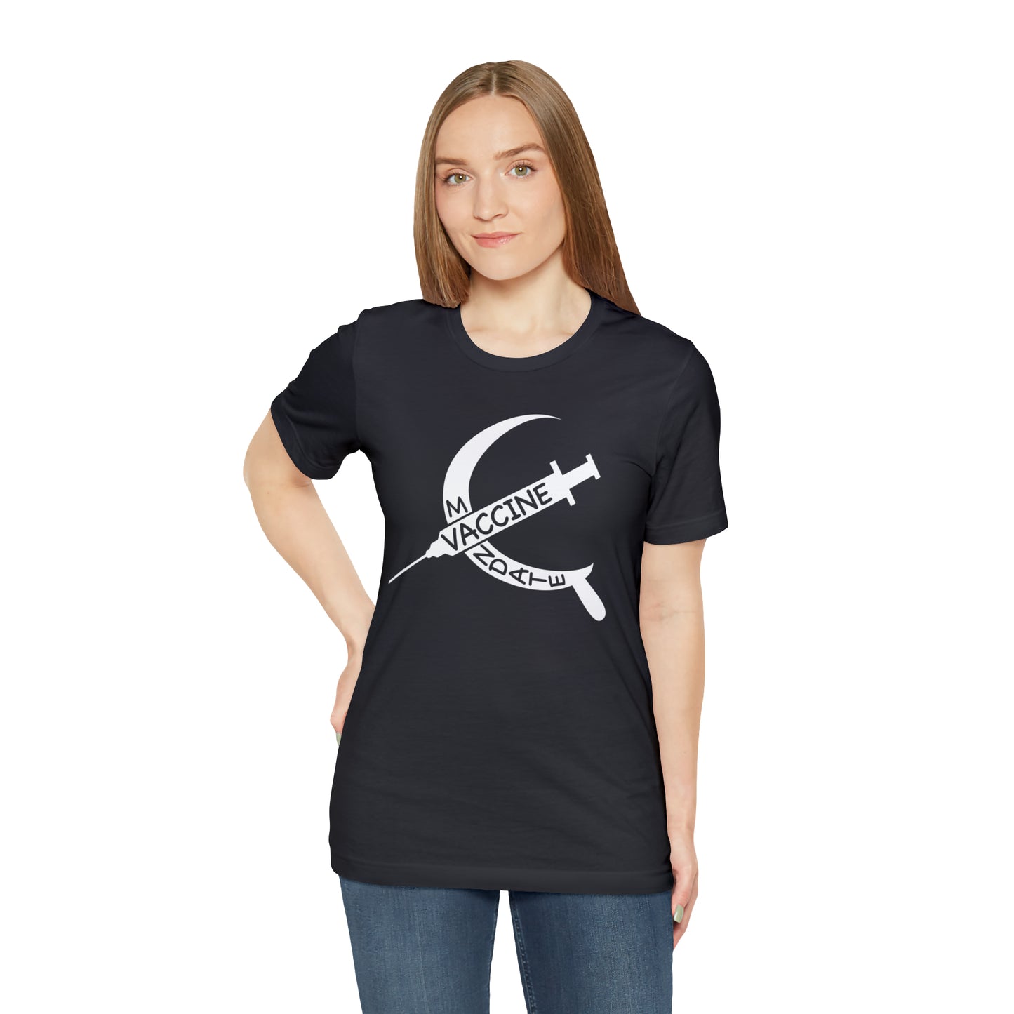 Vaccine Mandate Hammer and Sickle Unisex Jersey Short Sleeve Tee