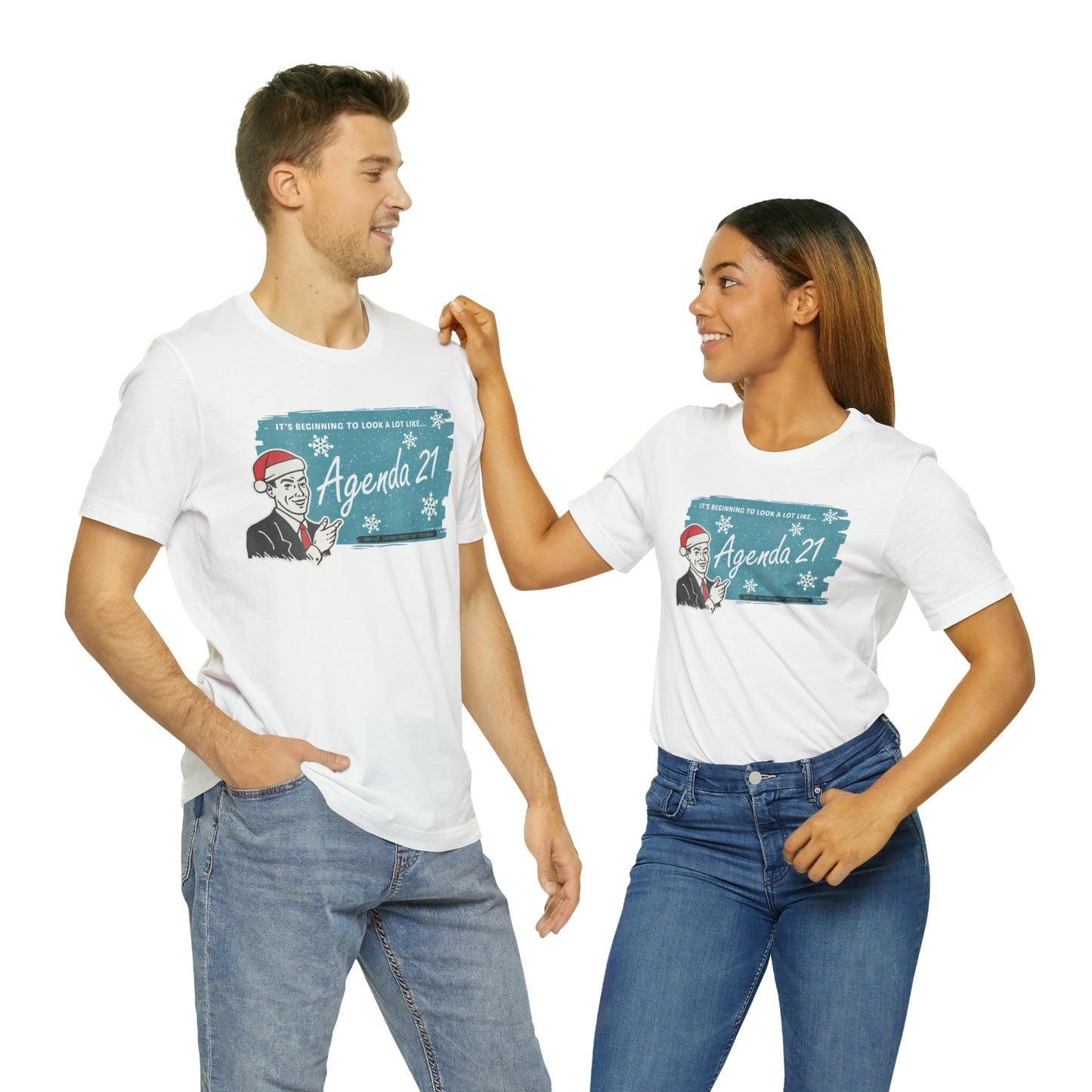 It's Beginning To Look A Lot Like Agenda 21 Holiday Unisex Jersey Short Sleeve Tee