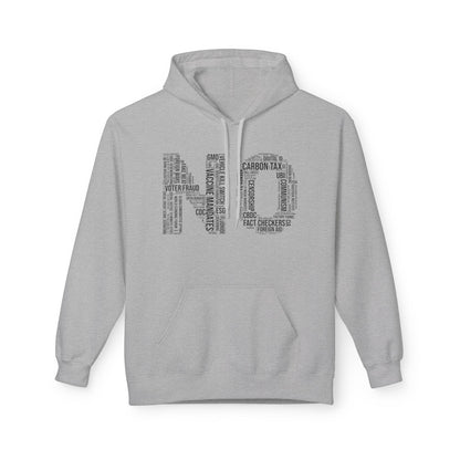 NO Word Cloud Softstyle Fleece Hoodie