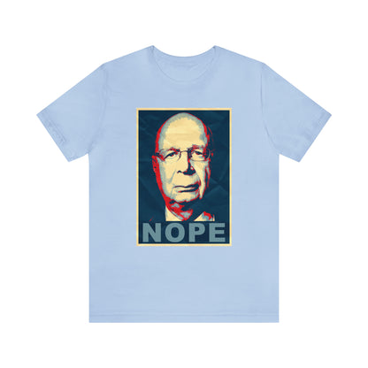 Klaus Schwab Iconic NOPE Unisex Jersey Short Sleeve Tee