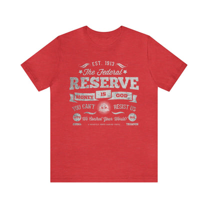 Federal Reserve Unisex Jersey Short Sleeve Tee