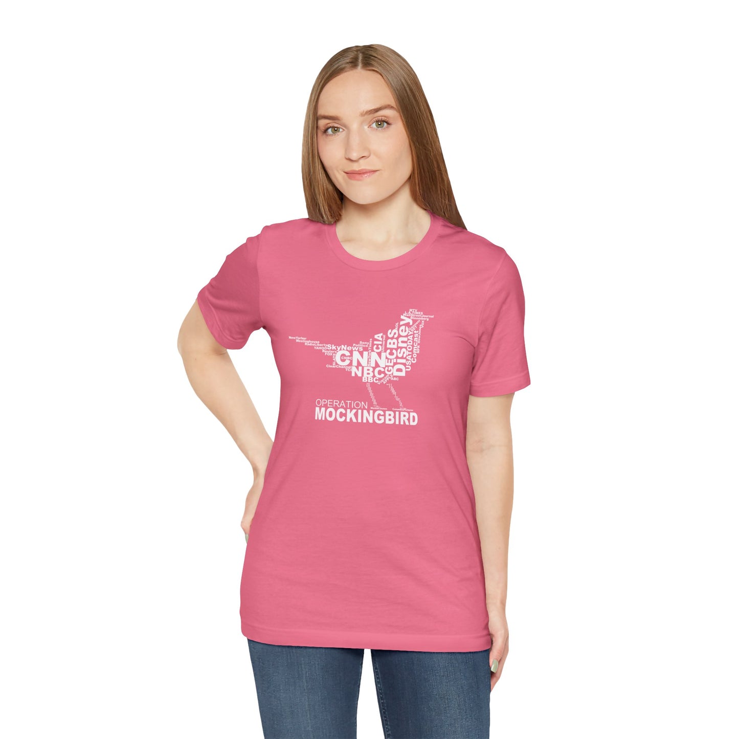 Operation Mockingbird Word Cloud Unisex Jersey Short Sleeve Tee