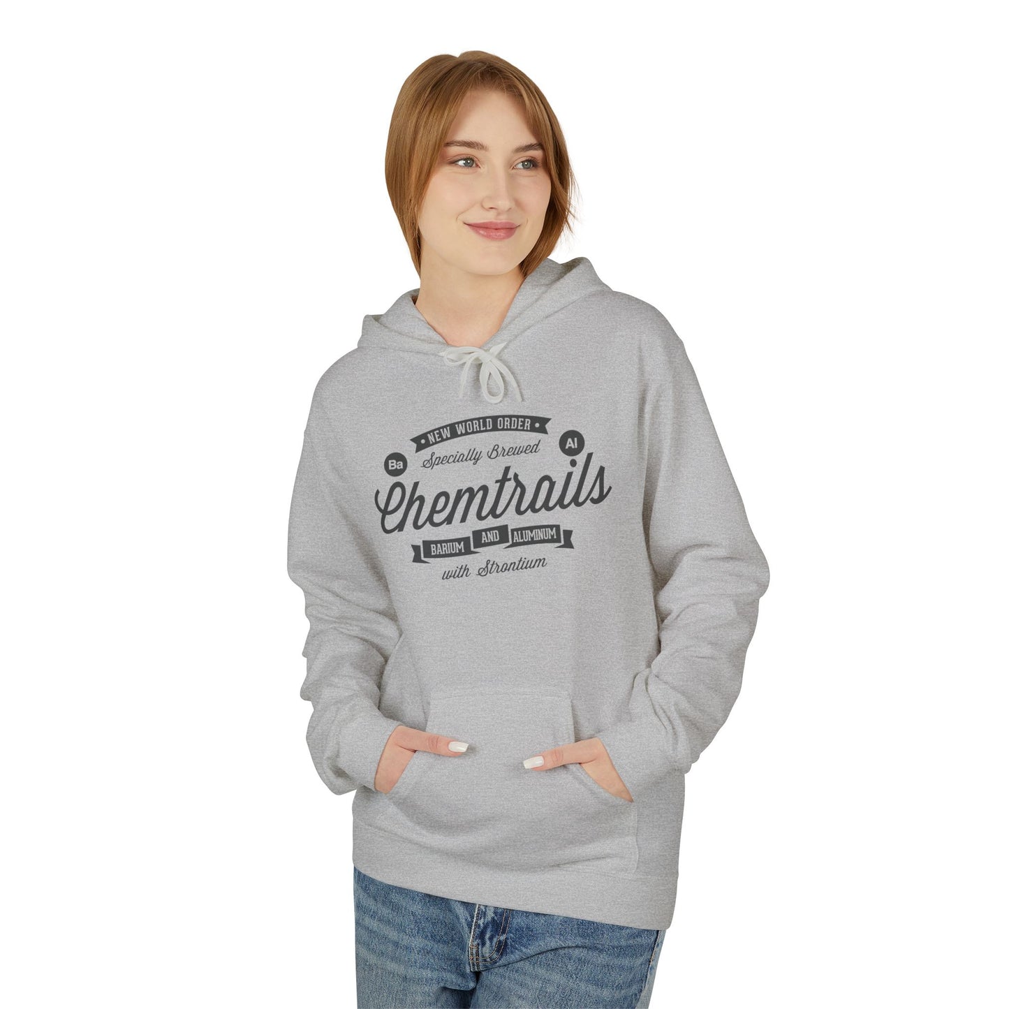 Chemtrails Ba Al Retro Style Label Softstyle Fleece Hoodie