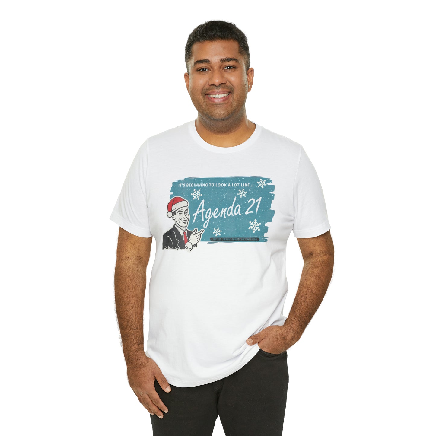 It's Beginning To Look A Lot Like Agenda 21 Holiday Unisex Jersey Short Sleeve Tee