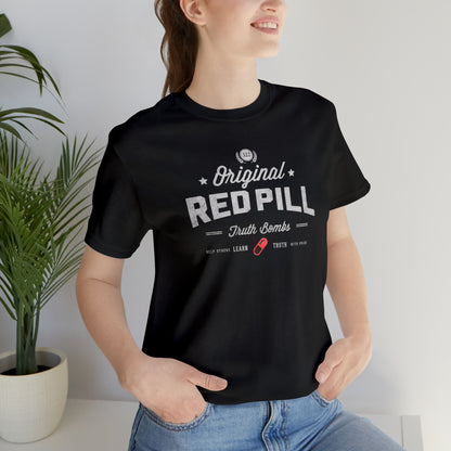Red Pill Truth Bombs Unisex Jersey Short Sleeve Tee