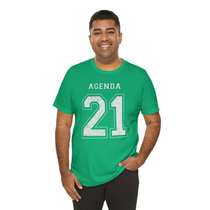 Agenda 21 Jersey-Style Unisex Jersey Short Sleeve Tee