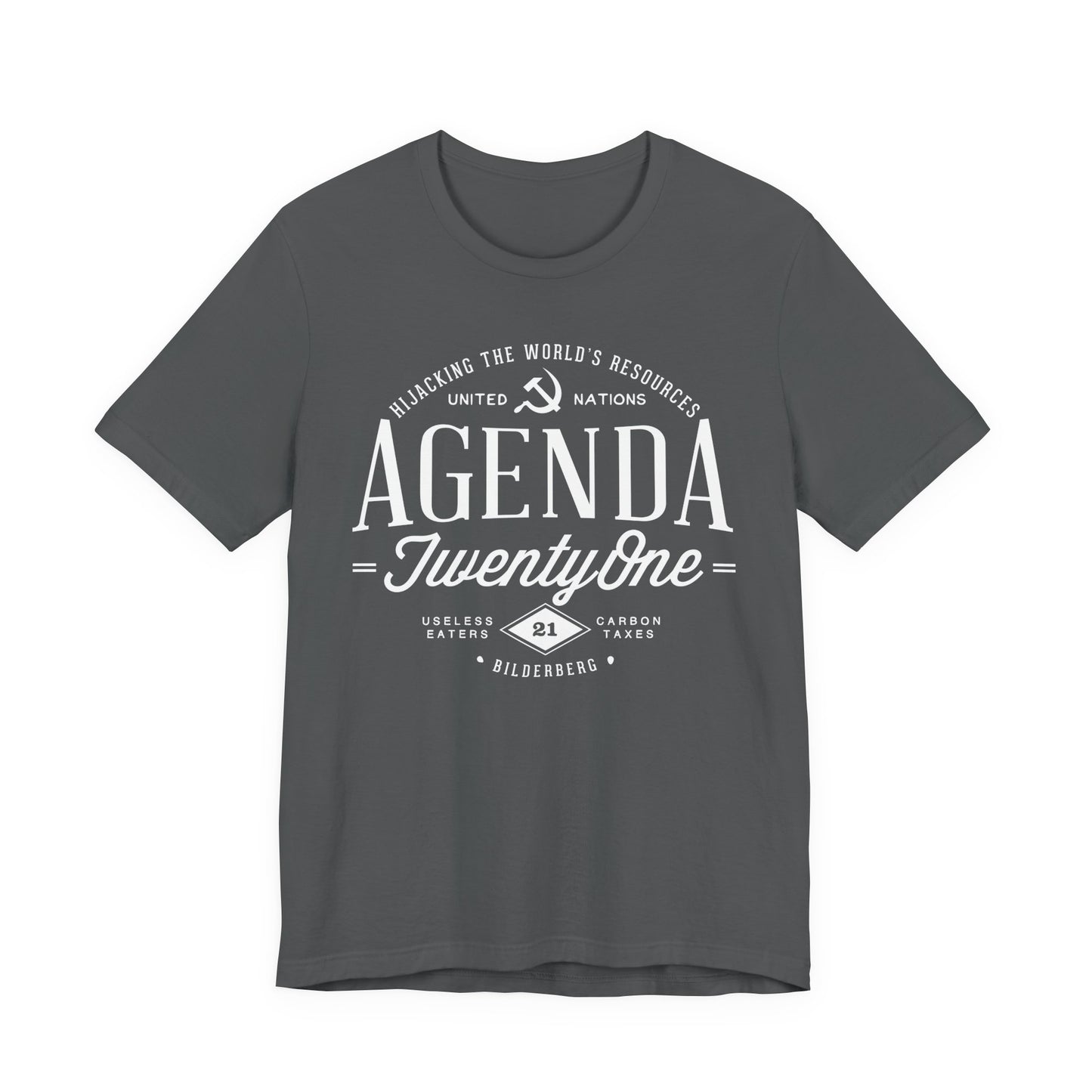 Agenda 21 Awareness Unisex Jersey Short Sleeve Tee