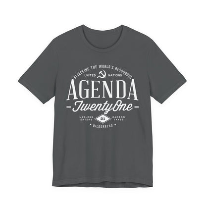 Agenda 21 Awareness Unisex Jersey Short Sleeve Tee