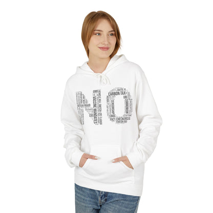 NO Word Cloud Softstyle Fleece Hoodie