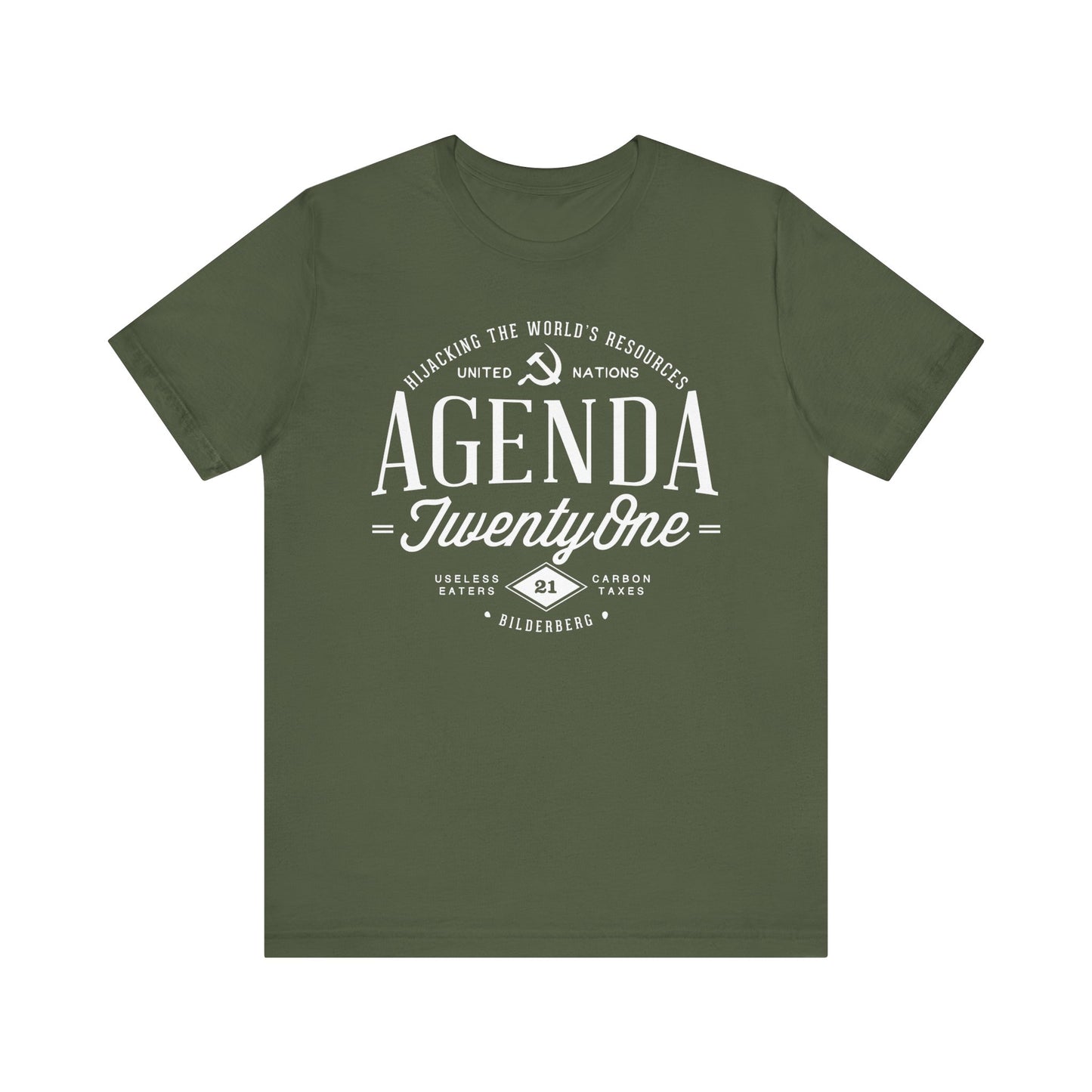 Agenda 21 Awareness Unisex Jersey Short Sleeve Tee