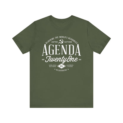 Agenda 21 Awareness Unisex Jersey Short Sleeve Tee