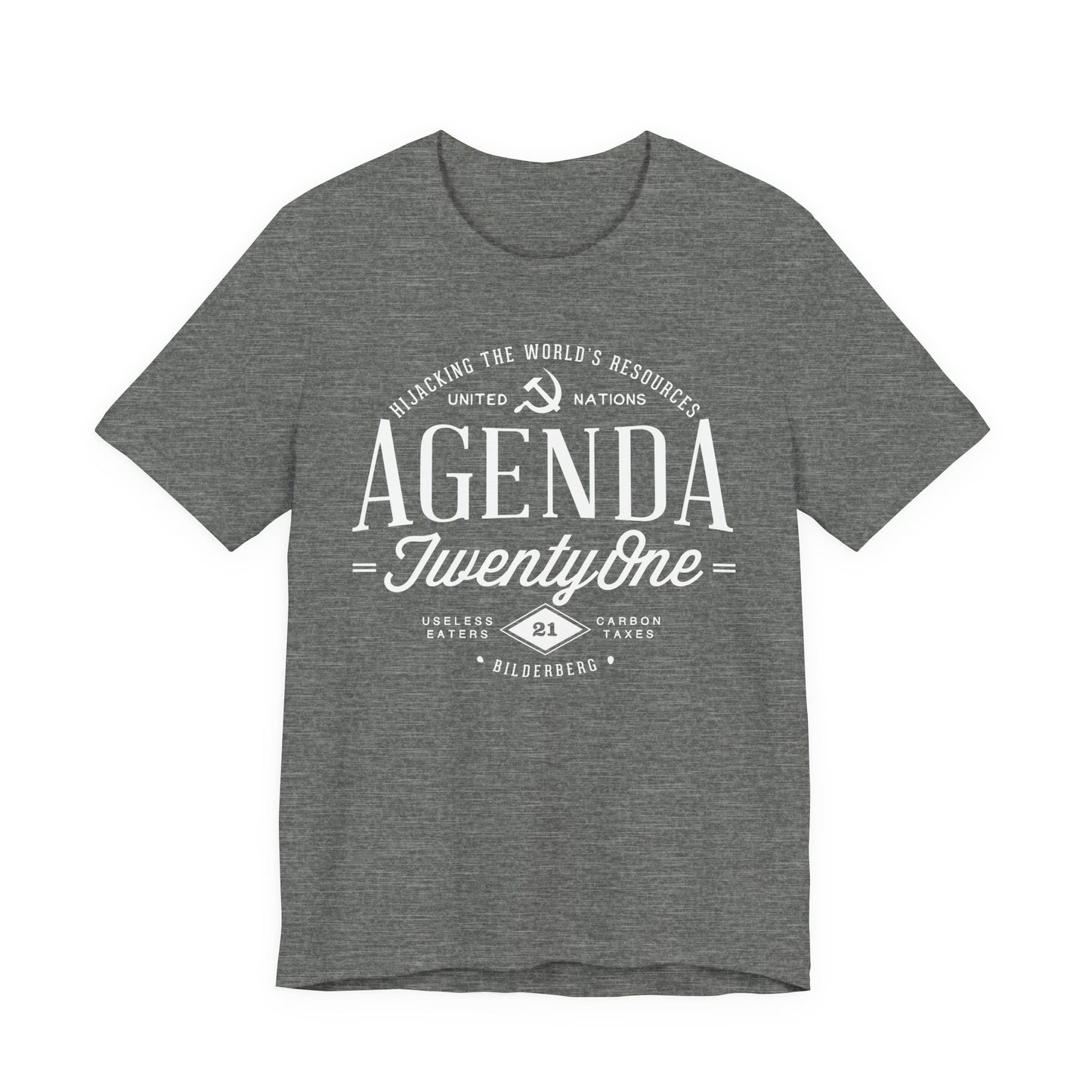 Agenda 21 Awareness Unisex Jersey Short Sleeve Tee