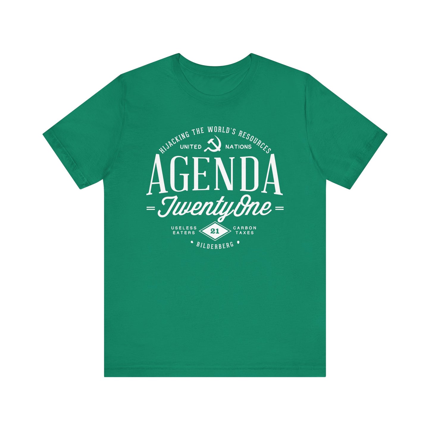 Agenda 21 Awareness Unisex Jersey Short Sleeve Tee