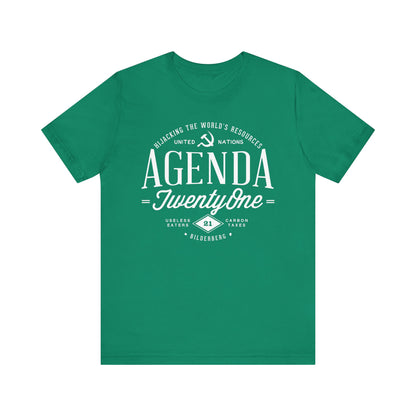 Agenda 21 Awareness Unisex Jersey Short Sleeve Tee