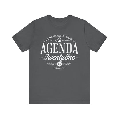Agenda 21 Awareness Unisex Jersey Short Sleeve Tee