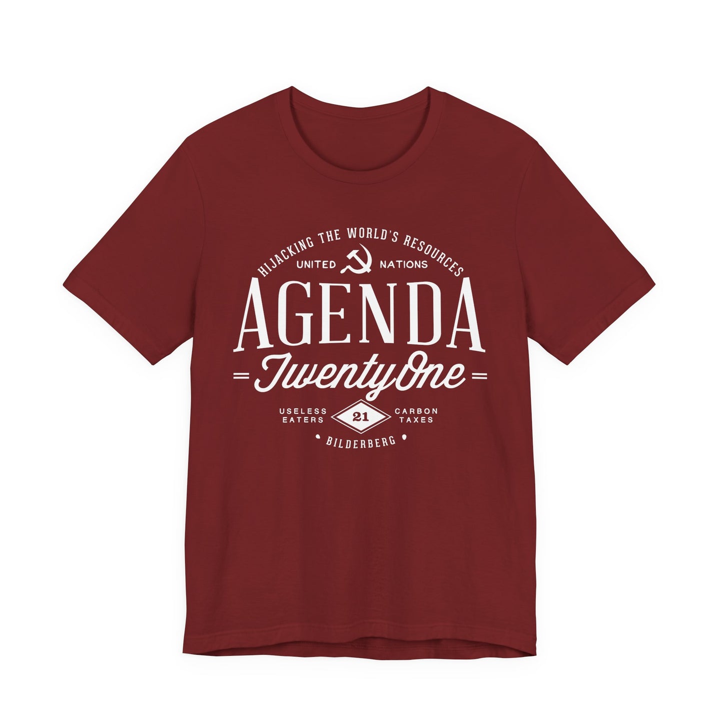 Agenda 21 Awareness Unisex Jersey Short Sleeve Tee