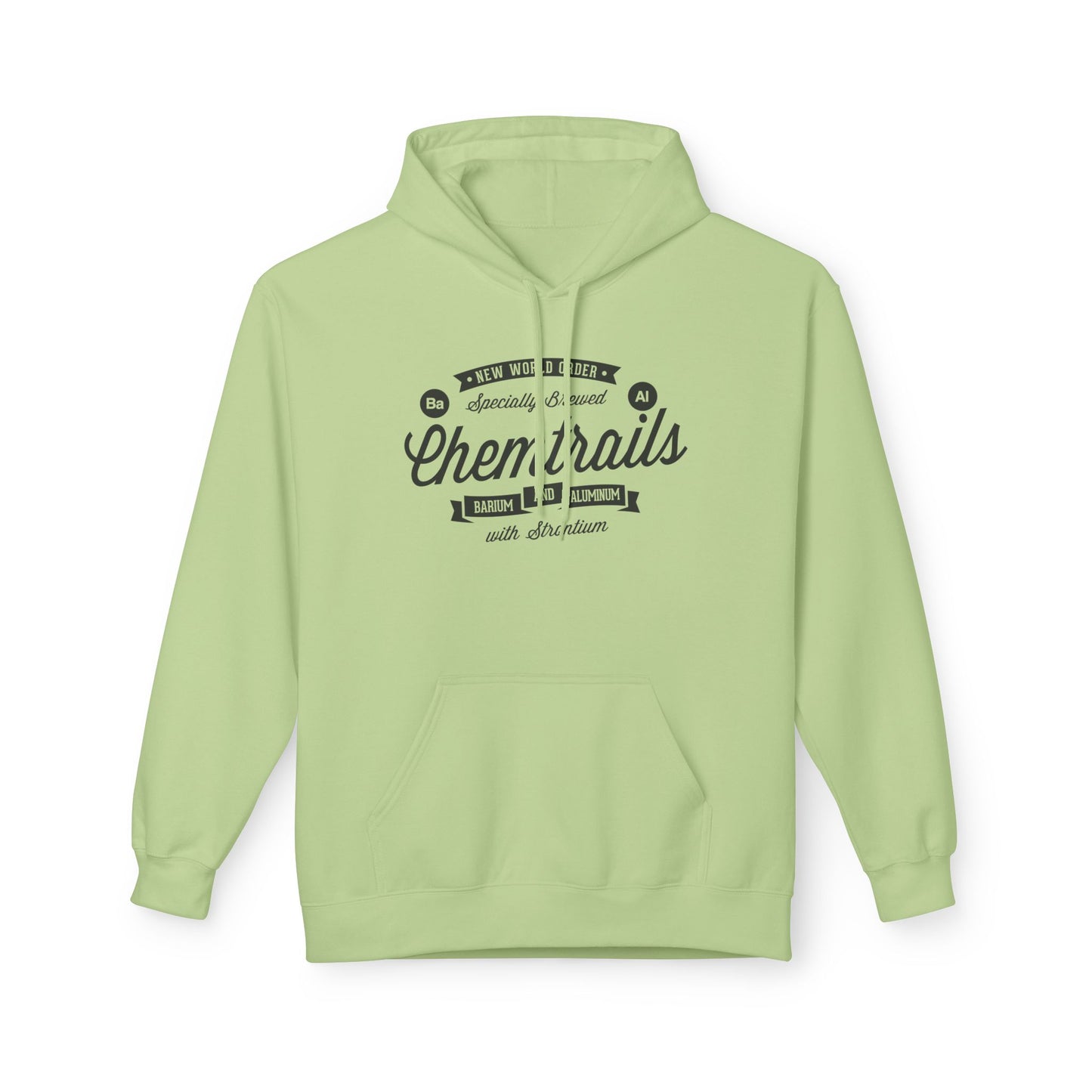 Chemtrails Ba Al Retro Style Label Softstyle Fleece Hoodie