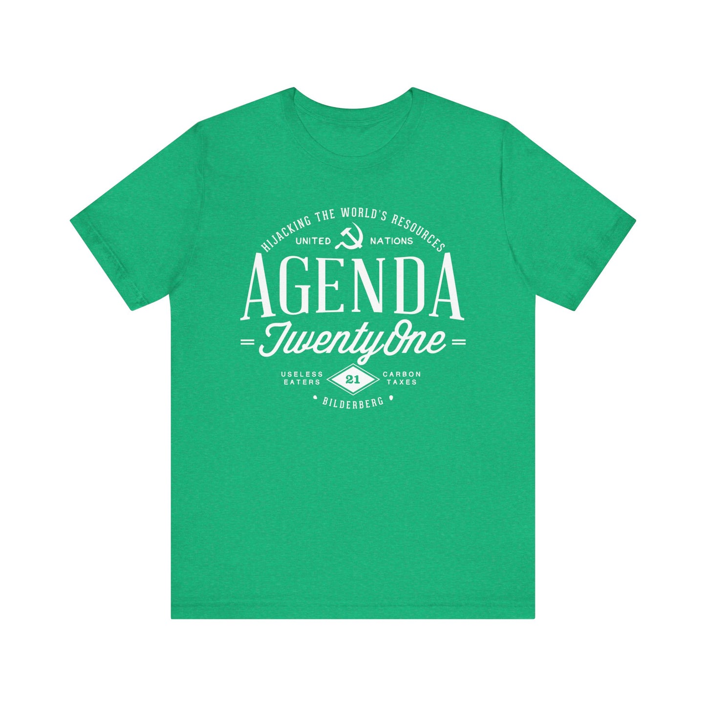 Agenda 21 Awareness Unisex Jersey Short Sleeve Tee